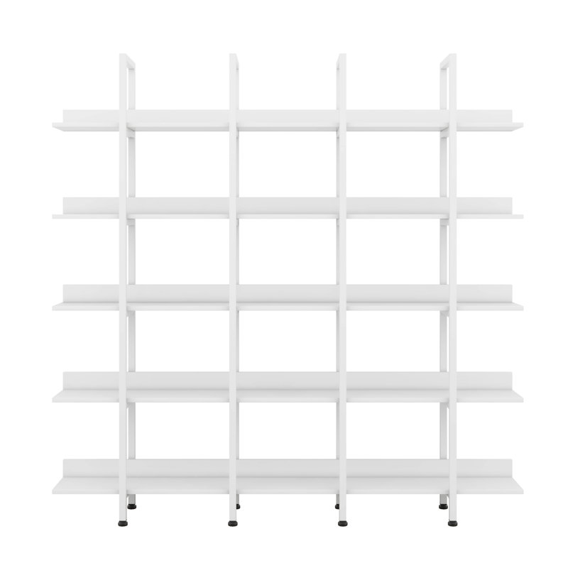 Bibliothèque 5 niveaux, Blanc