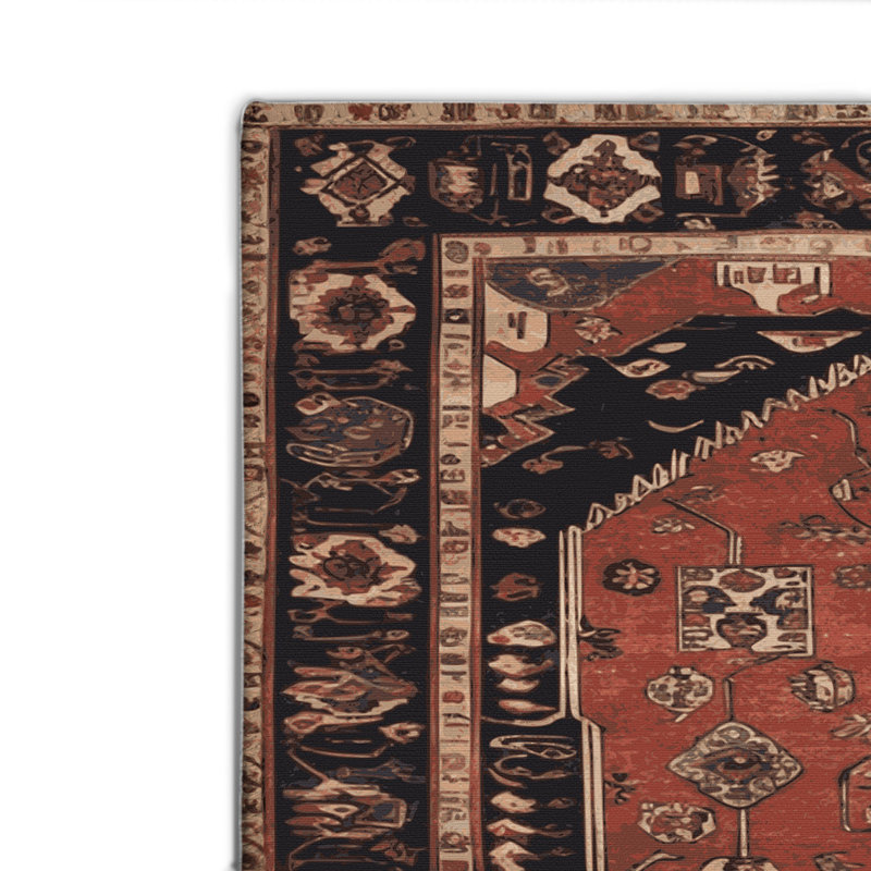 Tapis turc intérieur et extérieur brun, Rectangle 4pi x 6 pi