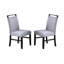 Ensemble de salle à manger de style moderne et 6 chaises d'appoint en faux marbre blanc