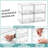 Sorbus Acrylic Storage Containers With Pull-out Drawers - 4 Pack 4.4” Clear Stackable Storage Bins Set For Bathroom Storage And Organization - Makeup Organizer Case