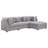 Lafayette Grey 4Piece Upholstered Sectional Sofa