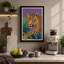 Golden Leopard Art Deco - Wrapped Canvas-593337074-593337084