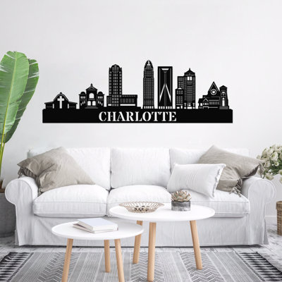Charlotte Skyline  Wall Art