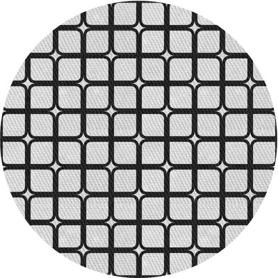 Tapis gris/noir tissé à la machine