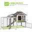 Small Animal Hutch with Ramp-2066545153