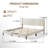 Luma King Upholstered Wingback Platform Bed-483831662