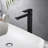 Wedge Collection Single-Handle Deck-Mount Tall Vessel Lavatory Bathroom Sink Faucet - Matte Black-52012517