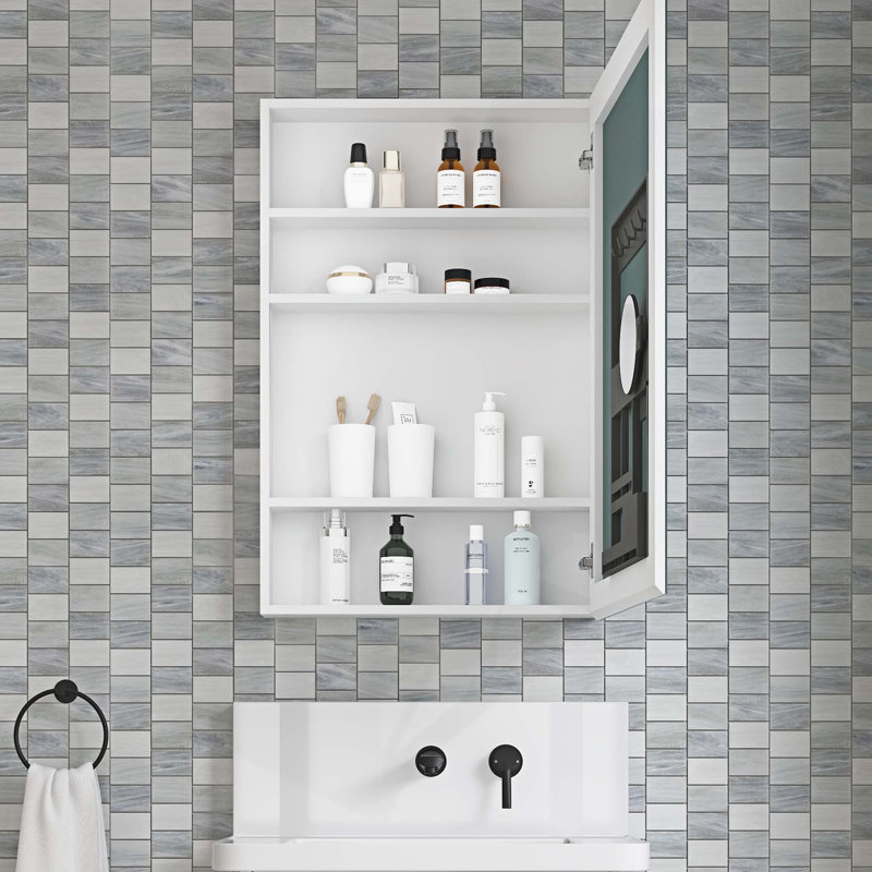 High-Quality Bathroom Medicine Cabinet with Spacious Interior and Advanced Features, 24"