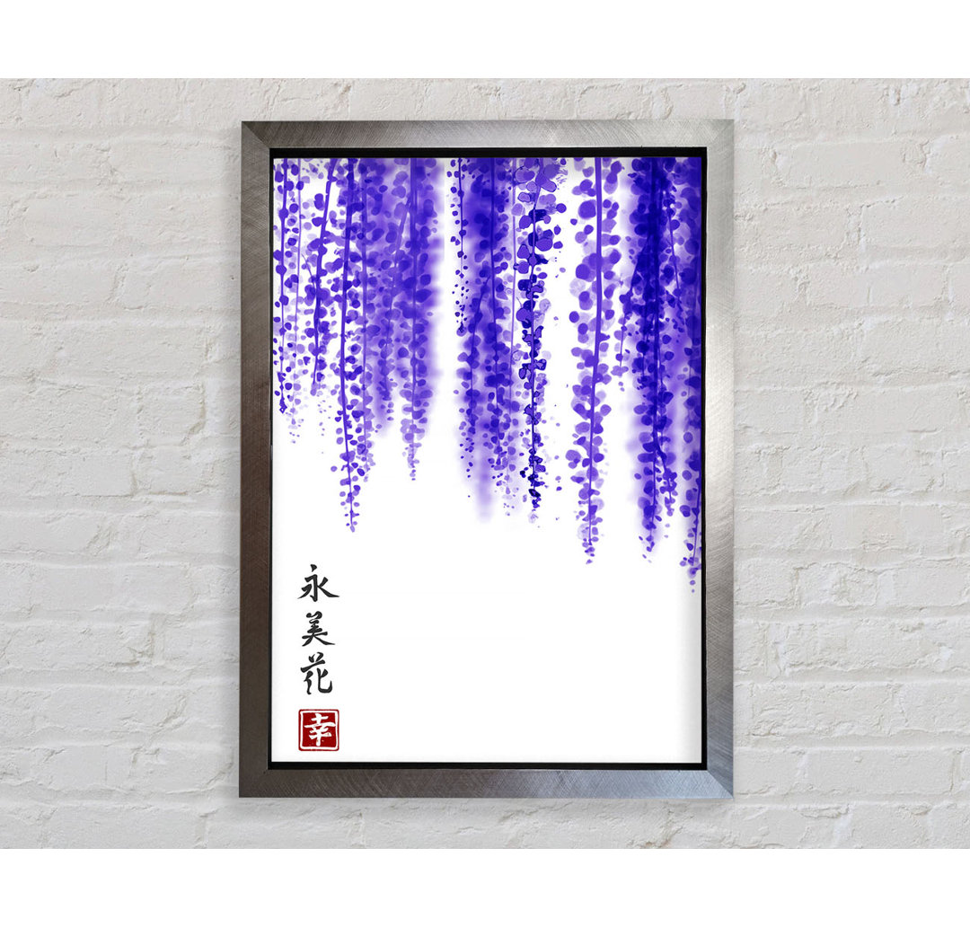 Gerahmtes Leinwandbild Chinese Purple Blossom