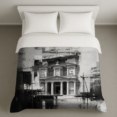 Historic Monument Facade Duvet Covers
