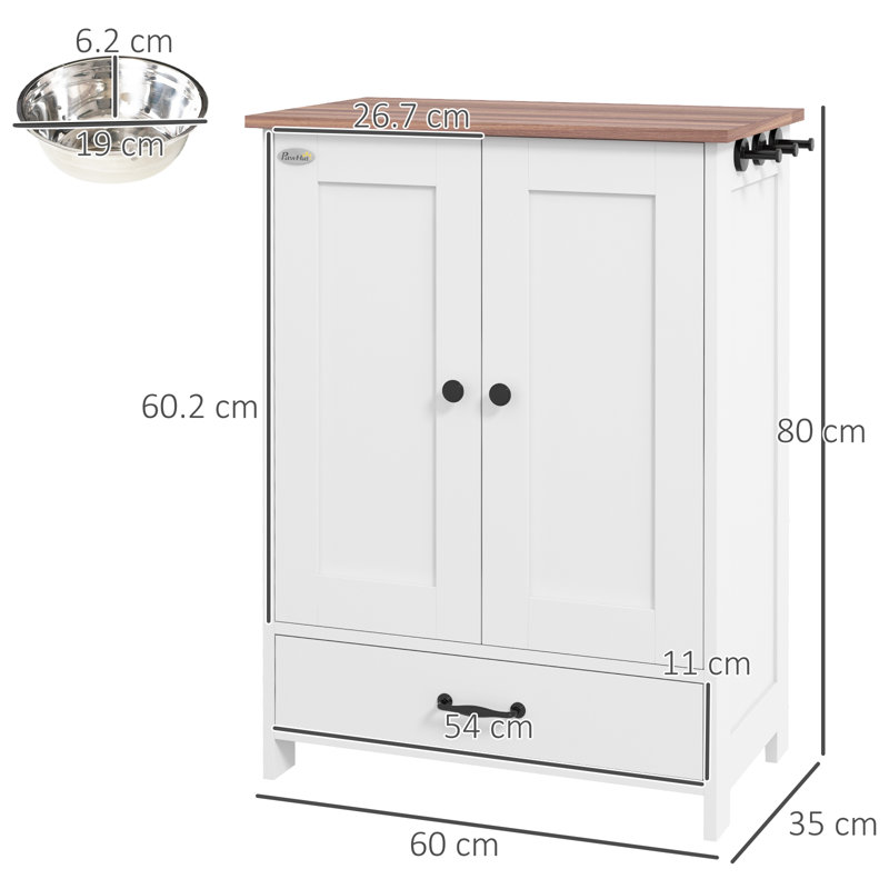 1100ml Elevated Feeder,Food Storage And Container
