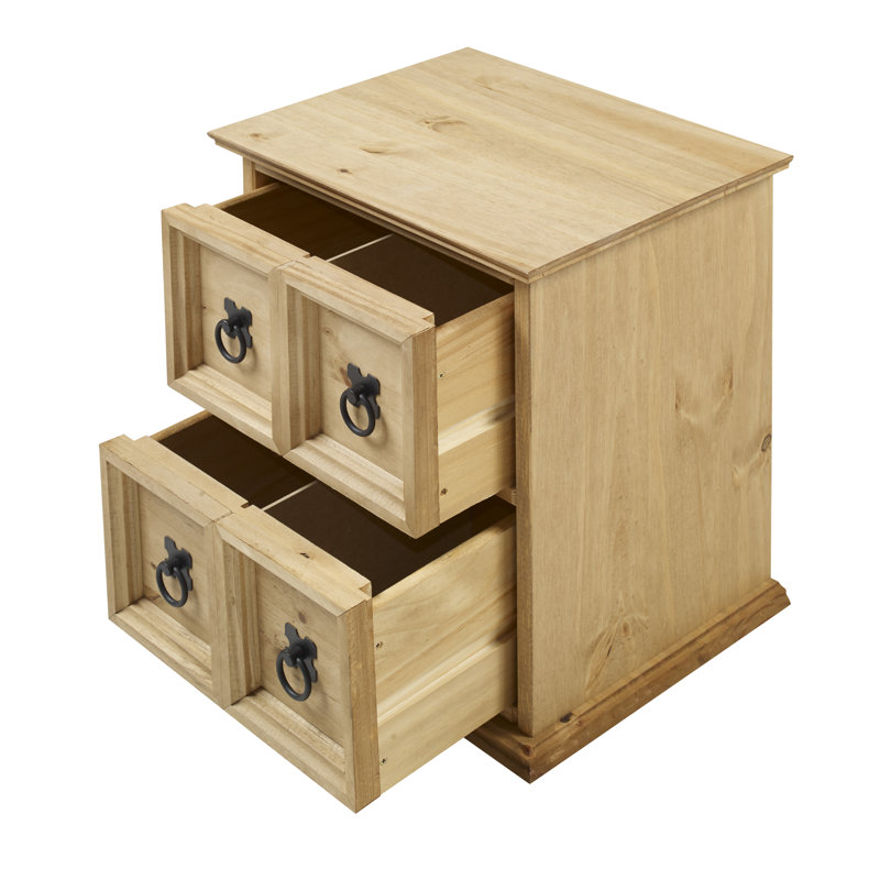 Bridewell Solid Wood 44cm H Media Shelves