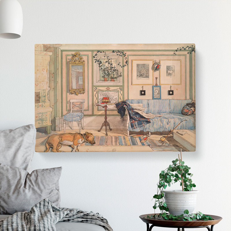 Cosy Corner by Carl Larsson - Wrapped Canvas, 40cm H x 60cm W x 3cm D