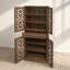 Armoire à 4 portes avec 1 tiroir, 4 tablettes réglables et conception anti-basculement pour un rangement et une sécurité accrus