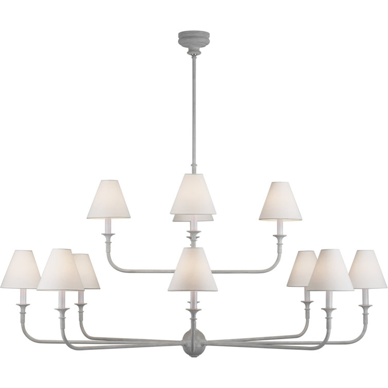 Thomas O'Brien Piaf Grande Two-Tier Chandelier