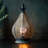 12"H Moroccan Style Metal Table Lamp with Fairy Lights Bulb