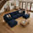 Chenille bleue
