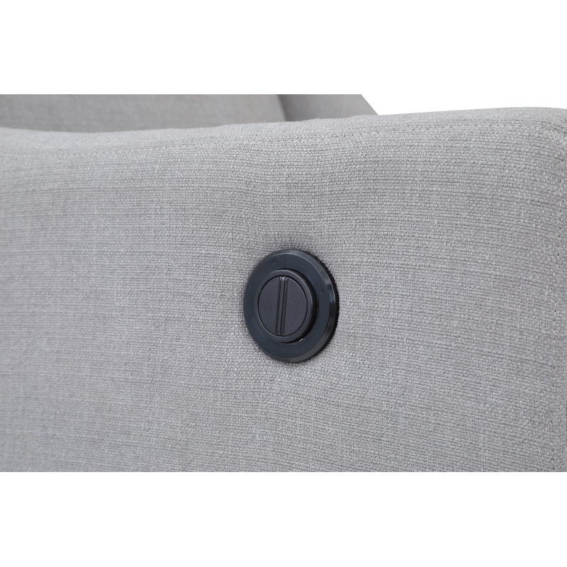 Pronto Power Recliner Buff Fabric, Gray