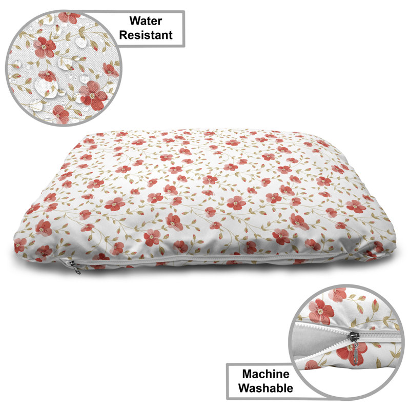 Lit pour chien Ambesonne, Corail foncé