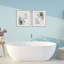 Ensemble de 2 verres à bulles avec feuillage de forêt, impression encadrée sous verre-1359575477-1359575472