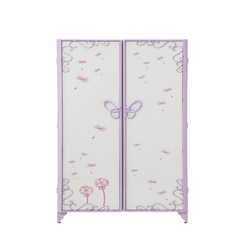 Garde-robe finition mauve clair