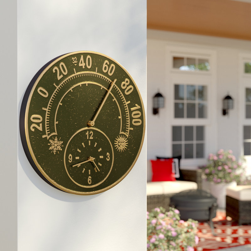 Haines Changing Seasons Thermometer Clock