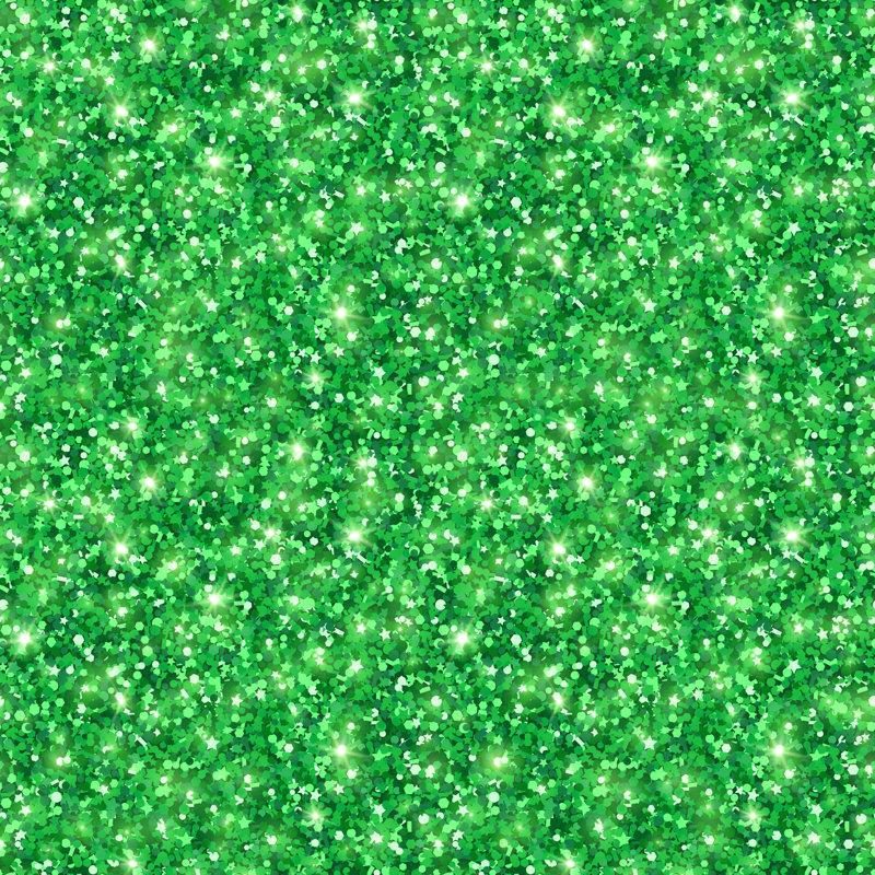 Green Shining Seamless Pattern Patricks Day by Kotoffei - Wrapped Canvas Print, 30cm H x 30cm W