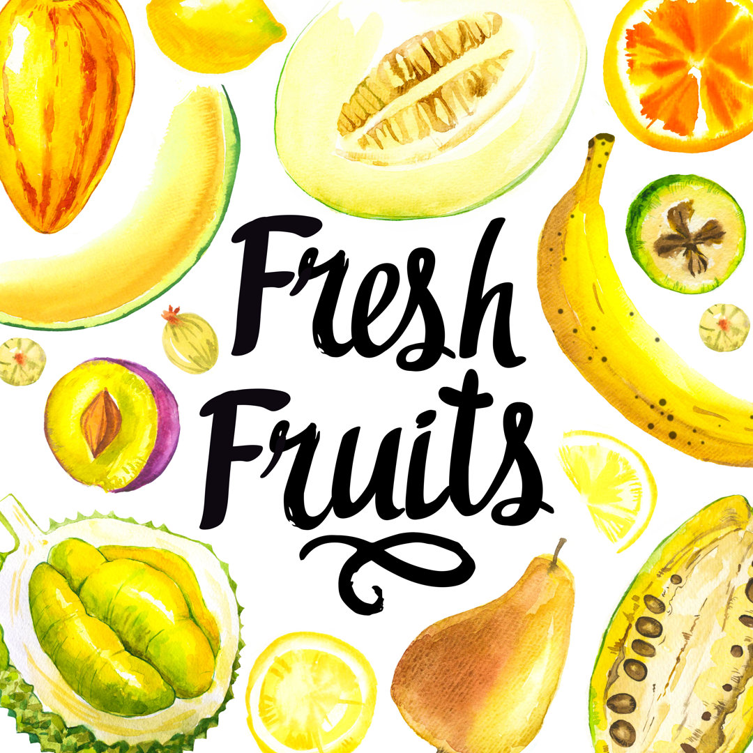 Fresh Fruits von MonaMonash - Kunstdrucke auf Leinwand