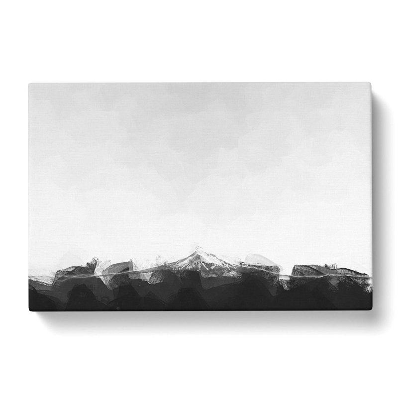 Mount Hood In Oregon In Abstract - Wrapped Canvas Painting, 40cm H x 60cm W x 3cm D