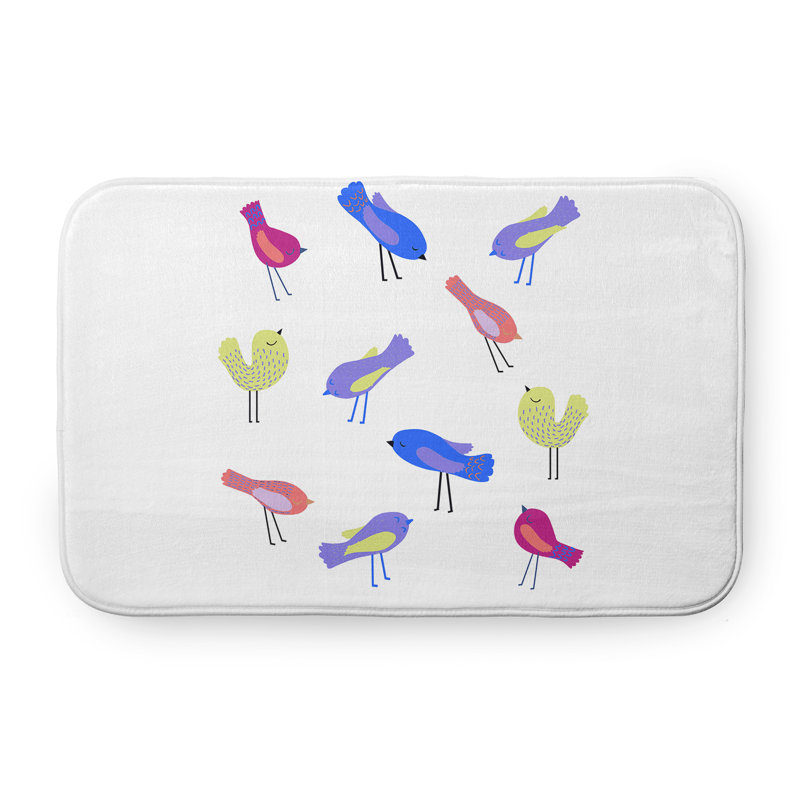 Tapis de bain Tropical Resort, L 17 po x L 24 po, Rose