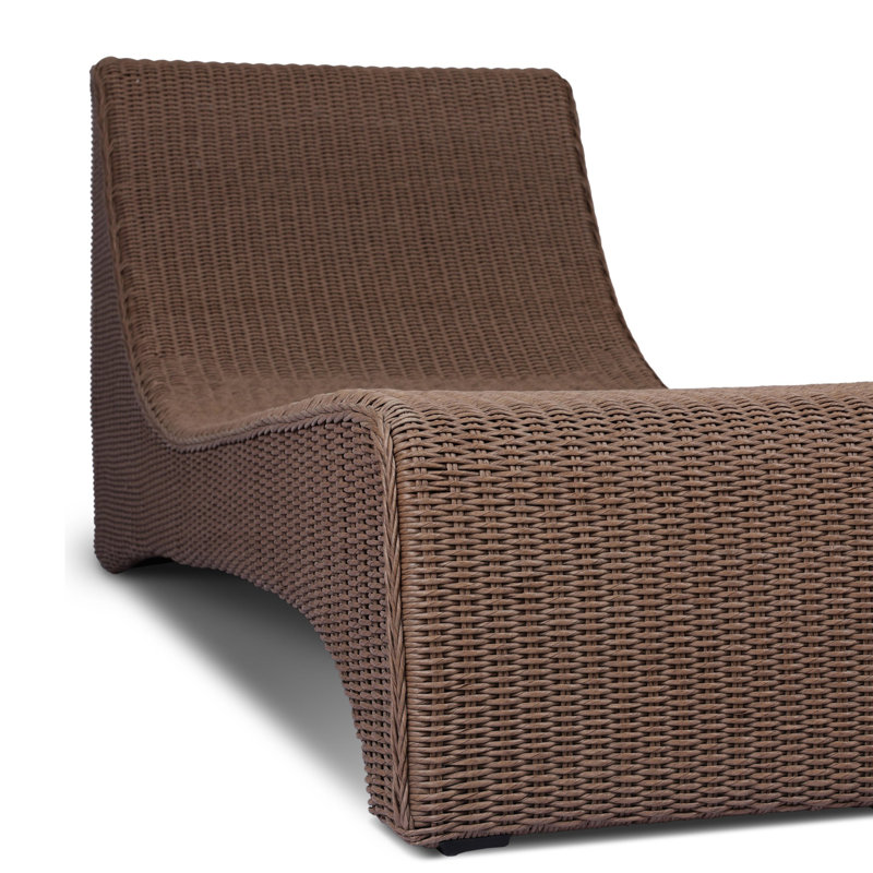 Mazu Outdoor Chaise-Frame-Tanned Weave