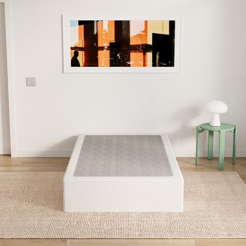 Sommier métallique double de 25 cm avec housse en tissu, montage facile, Simple