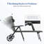 Chaise longue de patio avec roulettes