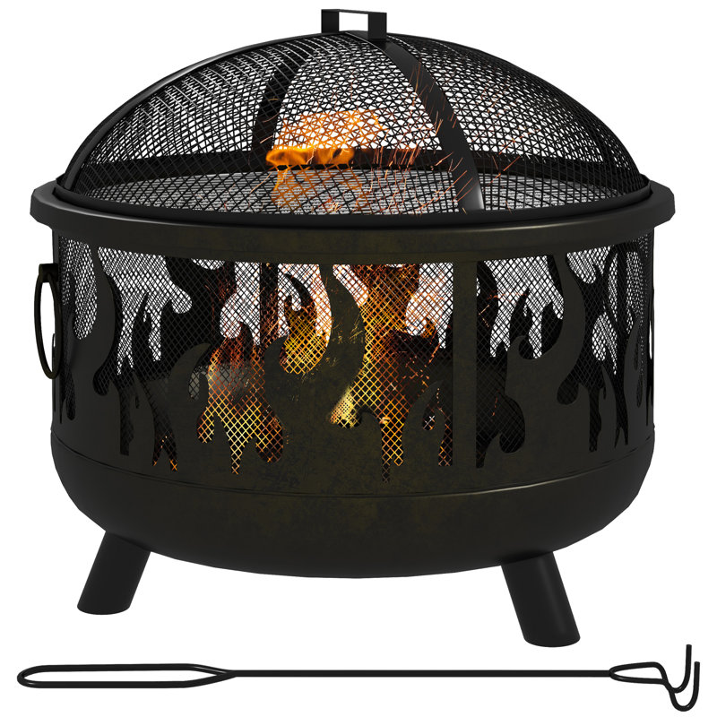 Gladys Round Iron Charcoal Fire Pit