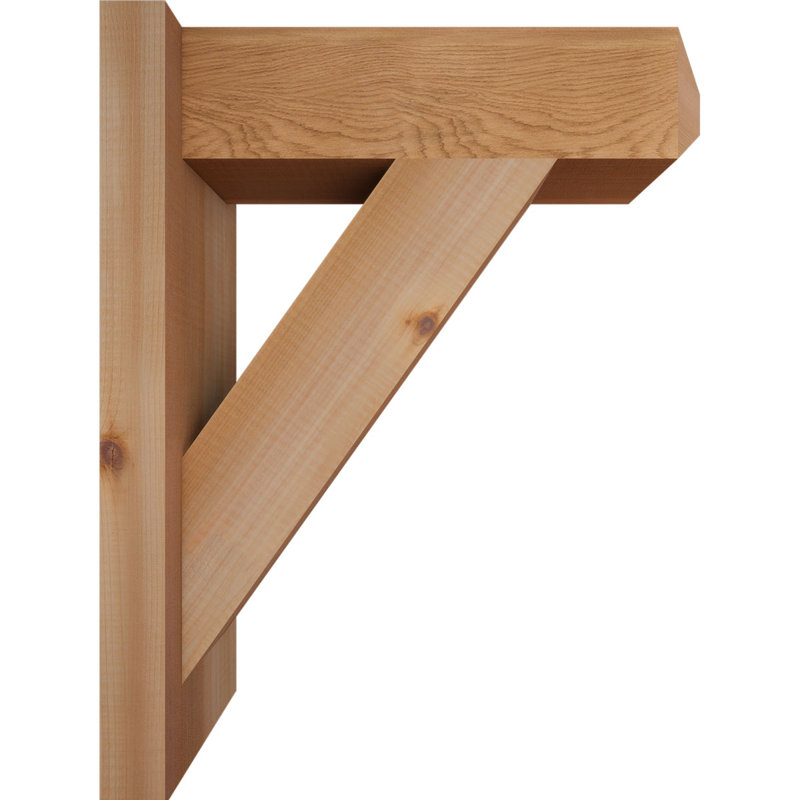 Artisan traditionnel en bois rustique, Cèdre rouge de l'Ouest l 5 1/2 po (lisse), P 16 po x H 20 po