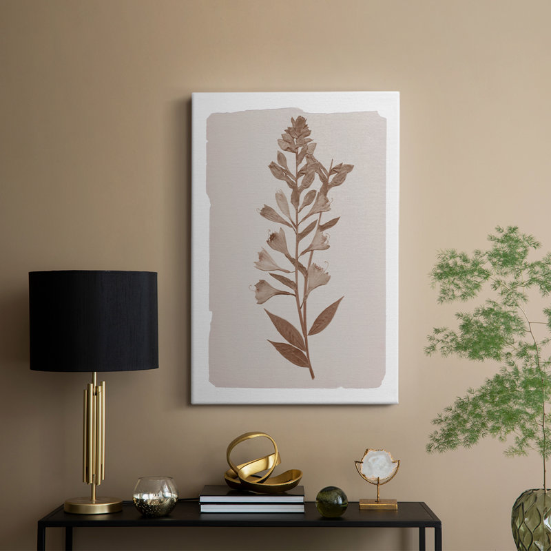 I botanique monochrome - Cavas enveloppés de galerie, H 48 po x l 32 po