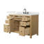 Pendry 48" Freestanding Single Bathroom Vanity with Quartz Top-1104516360-1081313857-1081313863