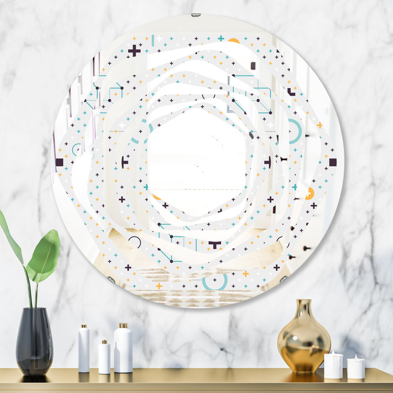 Miroir mural Whirl, H 31,5 po x l po