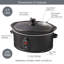 black 3.5 litre slow cooker 200w