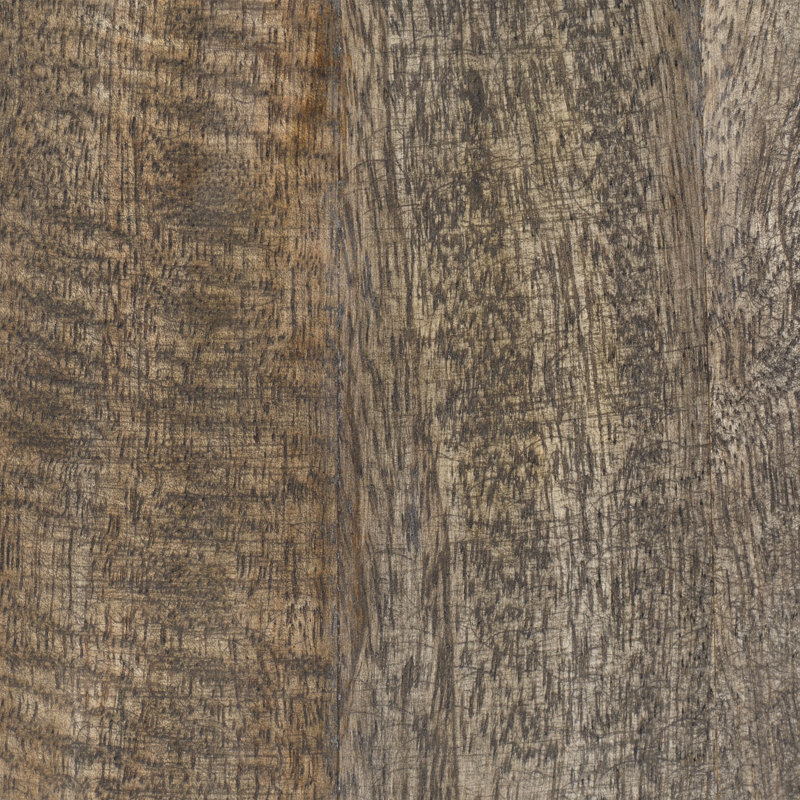 Porcini Wood Side Table, Gray Wash