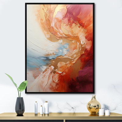 " Gold Pink Desert Mirage Spiral "