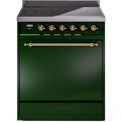 Cuisinière à induction 30 pouces avec 4 plaques à induction ILVE Nostalgie II Series