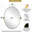  Miroir de salle de bain mural inclinable | Cadre pivotant réglable en acier inoxydable-704742557-704742558