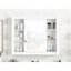 Armoire de rangement murale moderne pour salle de bain 35 po x 28 po