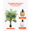 Palmier artificiel artificiel avec plante blanche Areca-1673857828