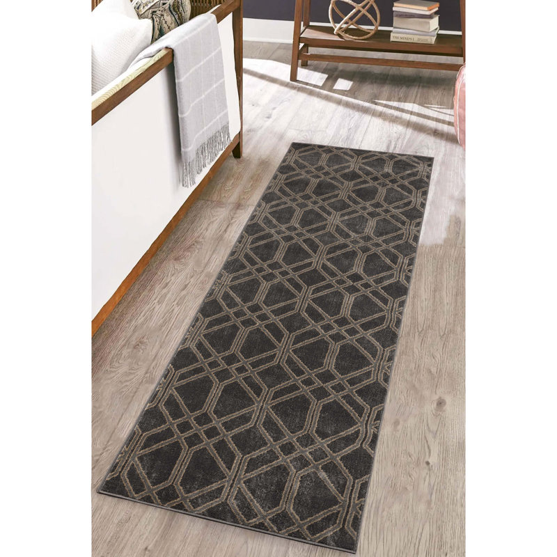 Tapis 100% polypropylène Raya, Tapis de couloir 2 pi 7 po x 8 pi