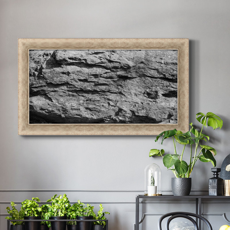Found Textures XV - Toile encadrée de qualité supérieure - prête à être accrochée, H 25 po x l 45 po x P 1,25 po