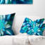 Coussin lombaire floral à fleurs fractales