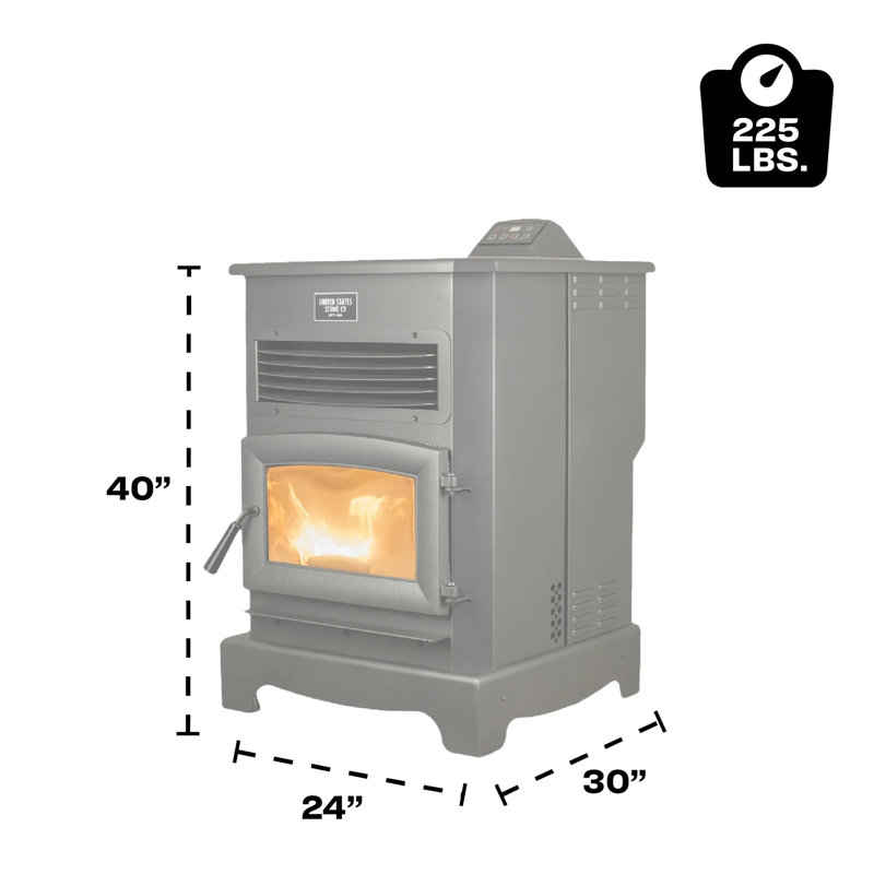 Us Stove 2,200 Sq. Pi. Poêle à granules, Wi-Fi, trémie de 170 lb