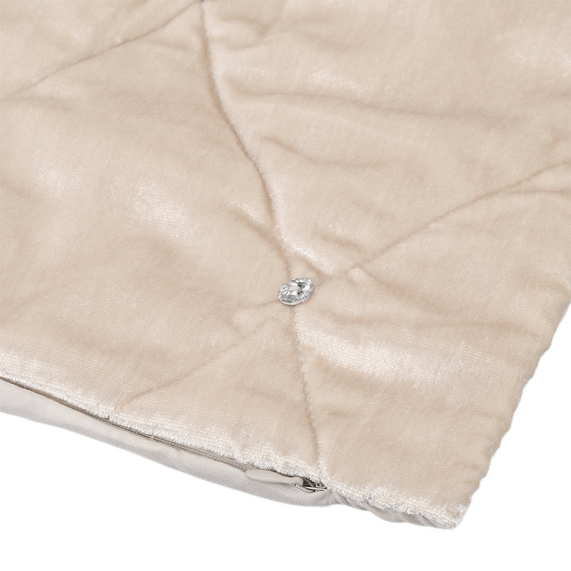 Longridge Geometric Square Pillow Cover, 45 x 45cm, Cream